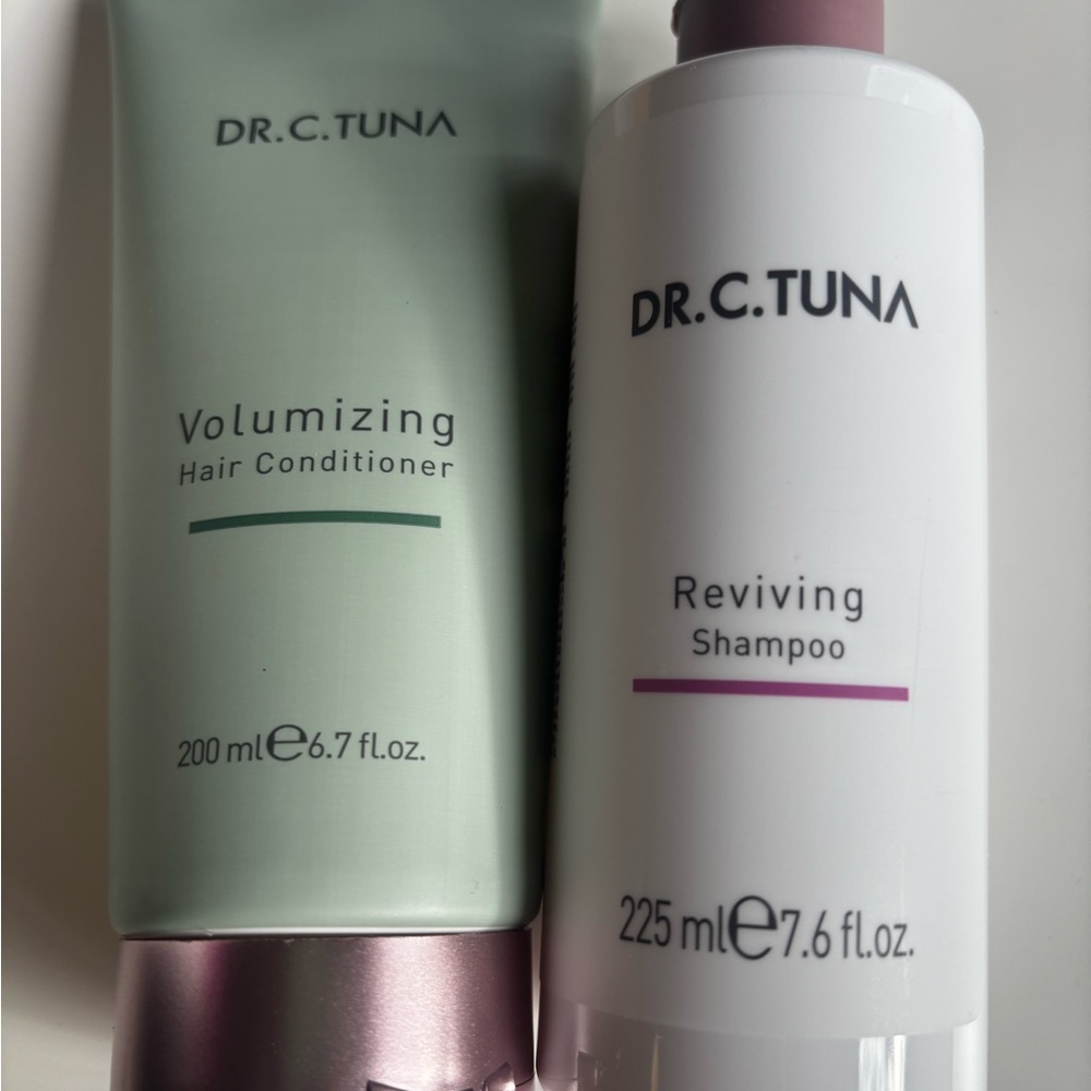 Dr. C. Tuna Volumizing Hair Conditioner and Reviving Shampoo Set